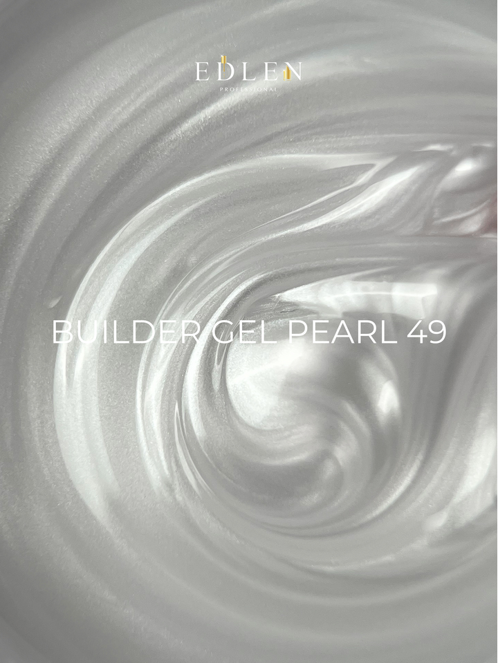 EDLEN. Builder gel Pearl #49, 15 ml. Гель для нарощування з перламутром #2