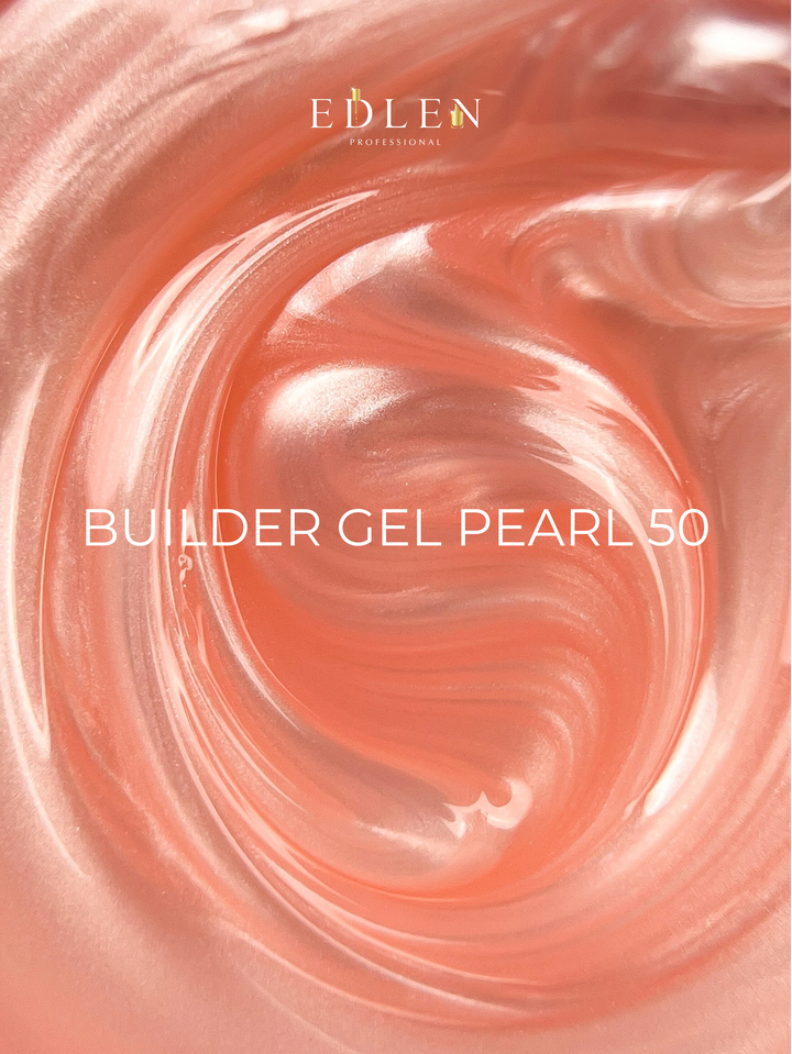 EDLEN. Builder gel Pearl #50, 30 ml. Гель для нарощування з перламутром #2