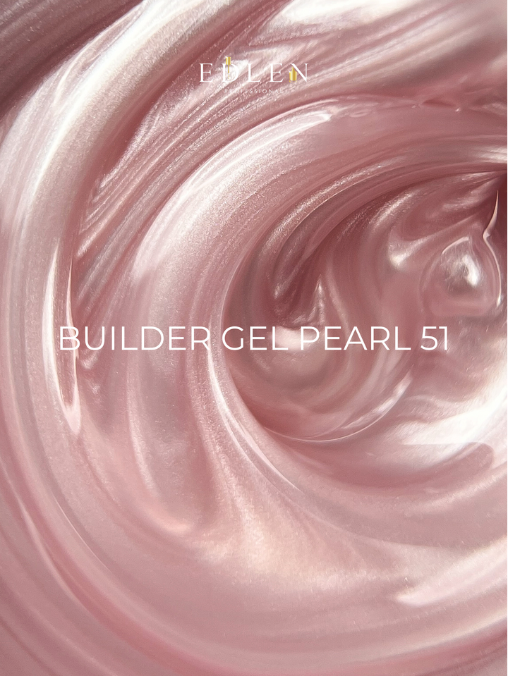 EDLEN. Builder gel Pearl #51, 15 ml. Гель для нарощування з перламутром #2