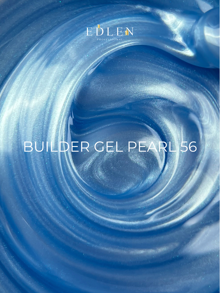 EDLEN. Builder gel Pearl #56, 15 ml. Гель для нарощування з перламутром #2