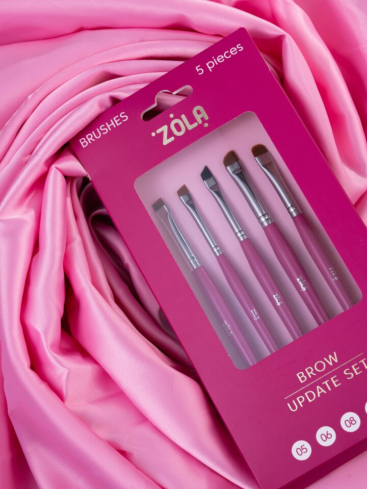 ZOLA. Brushes. Brow Update Set. Набір пензлів для брів, 5 шт #5