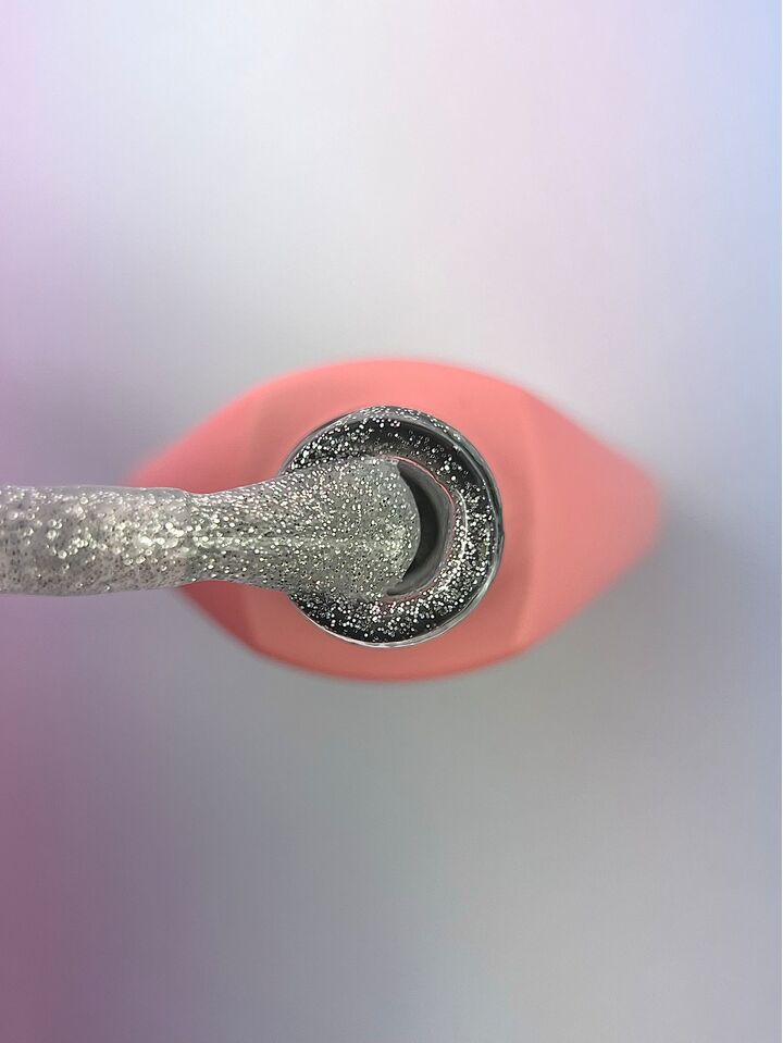 You Are Cute. Easy Peasy Matte Top Coat, #5, 5 ml, matowy top ze srebrnym shimmerem #2