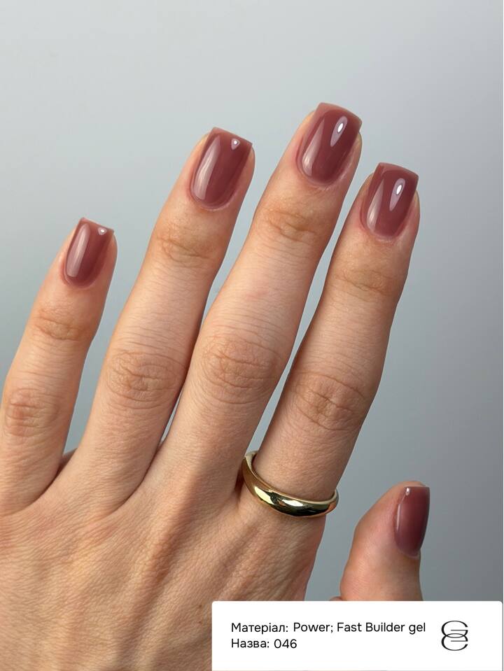 GÉMELY (ex GA&MA). Power builder gel #046, 15 ml, твердий гель — Ga&Ma, NAILSMADE