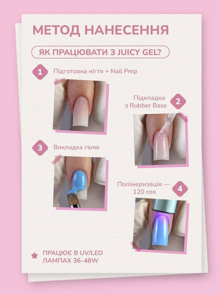 You Are Cute. Juicy Gel #2, 15 ml, гель для нарощування — You Are Cute, NAILSMADE