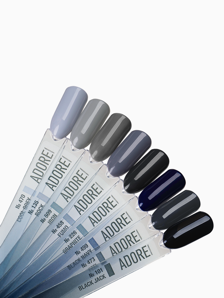 ADORE. Basic Palette Gel Polish Box, 80 pcs. Бокс ADORE з базовою колекцією гель-лаків, 80 штук — Adore Professional, NAILSMADE