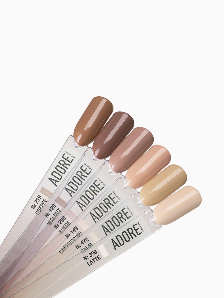 ADORE. Basic Palette Gel Polish Box, 80 pcs. Бокс ADORE з базовою колекцією гель-лаків, 80 штук — Adore Professional, NAILSMADE