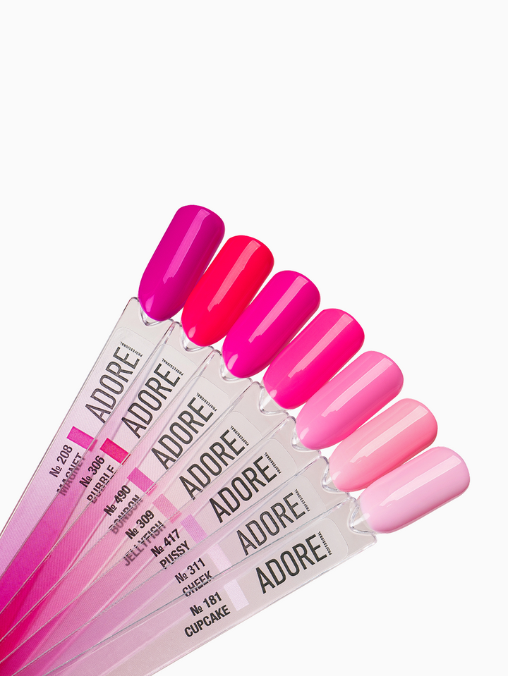 ADORE. Basic Palette Gel Polish Box, 80 pcs. Бокс ADORE з базовою колекцією гель-лаків, 80 штук — Adore Professional, NAILSMADE