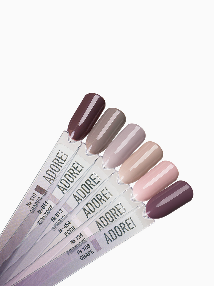 ADORE. Basic Palette Gel Polish Box, 80 pcs. Бокс ADORE з базовою колекцією гель-лаків, 80 штук — Adore Professional, NAILSMADE