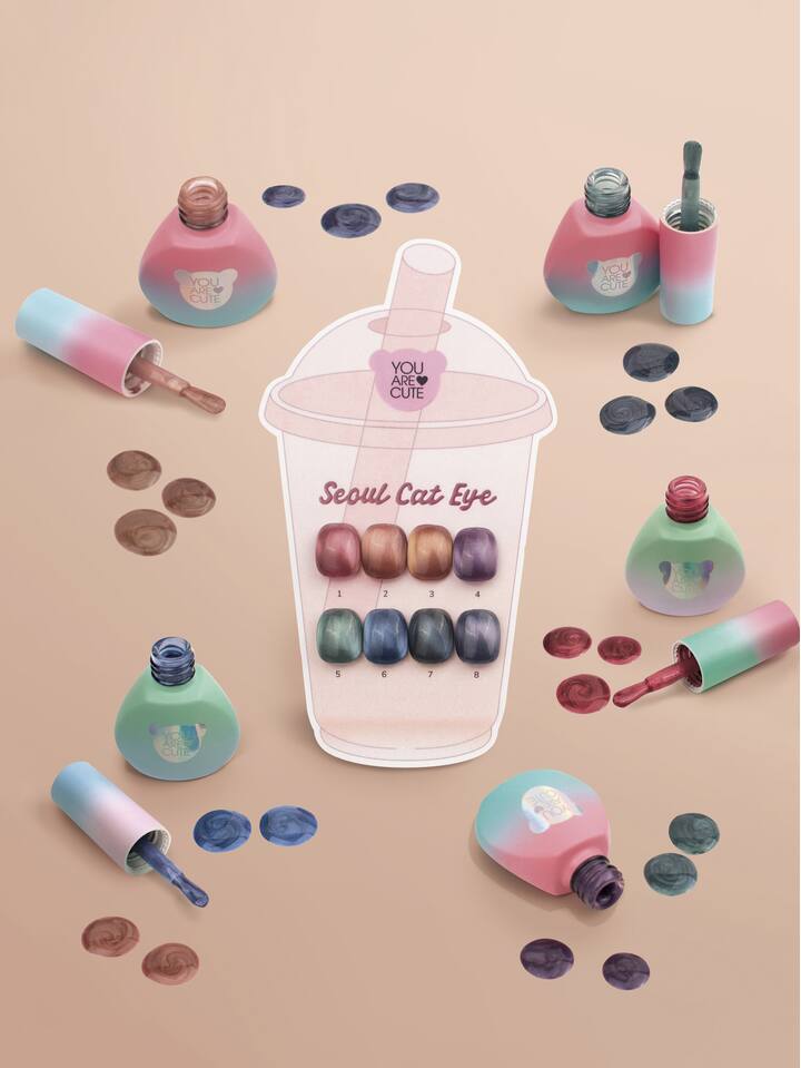 You Are Cute. Seoul Cat's Eye Gel Polish #2, 5 ml, гель-лак «Котяче око» — You Are Cute, NAILSMADE