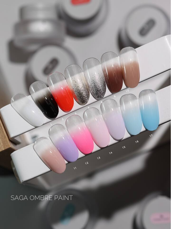 SAGA. Ombe Paint Gel, #10, 5 g. Гель-фарба для омбре — SAGA, NAILSMADE