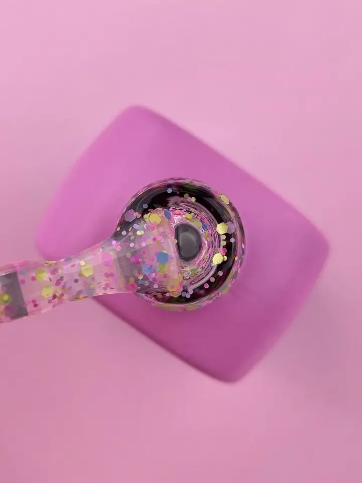 LUNAmoon. Confetti Top Coat, 13 ml, top avec des hexagones colorés #2