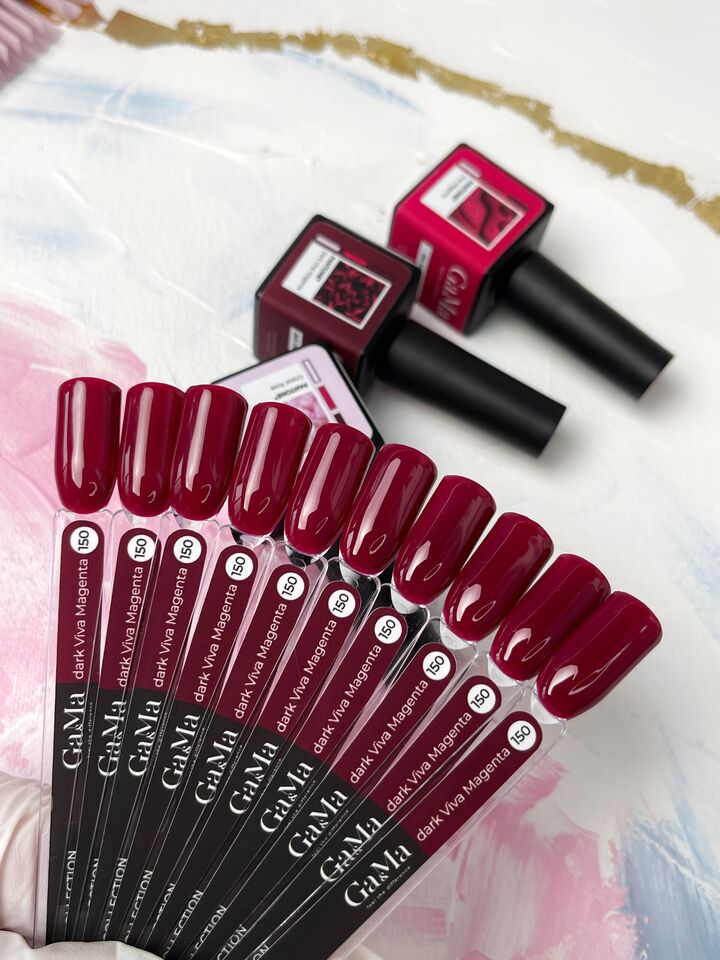 GA&MA. Gel polish #150 Dark Viva Magenta, 10 ml, гель-лак #7