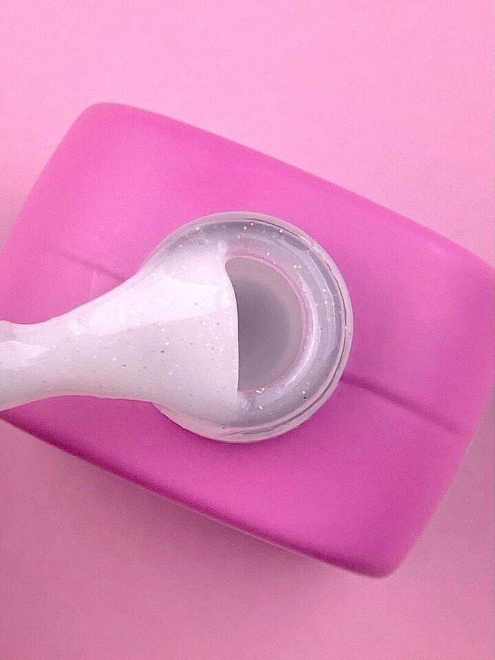 LUNAmoon. Light Acrygel #27 Milky with shimmer, 13 ml, рідкий гель, молочний з шимером #3