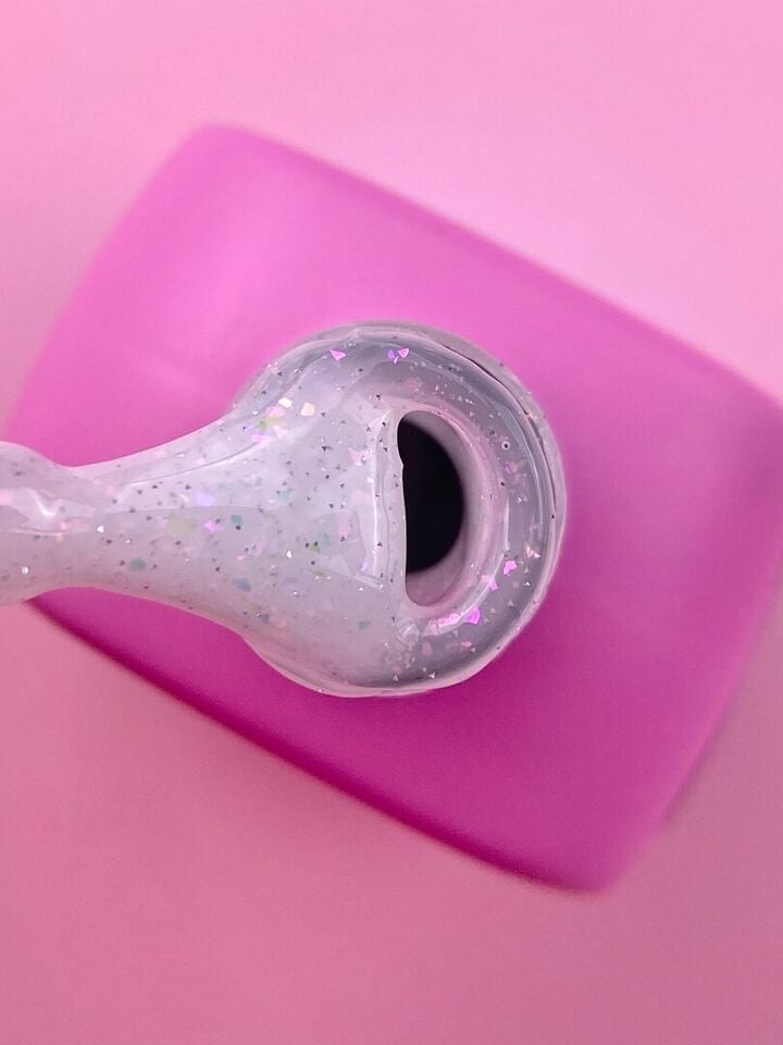 LUNAmoon. Light Acrygel #39 Milky shimmer, 13 ml, gel liquide réfléchissant la lumière, laiteux avec shimmer #2