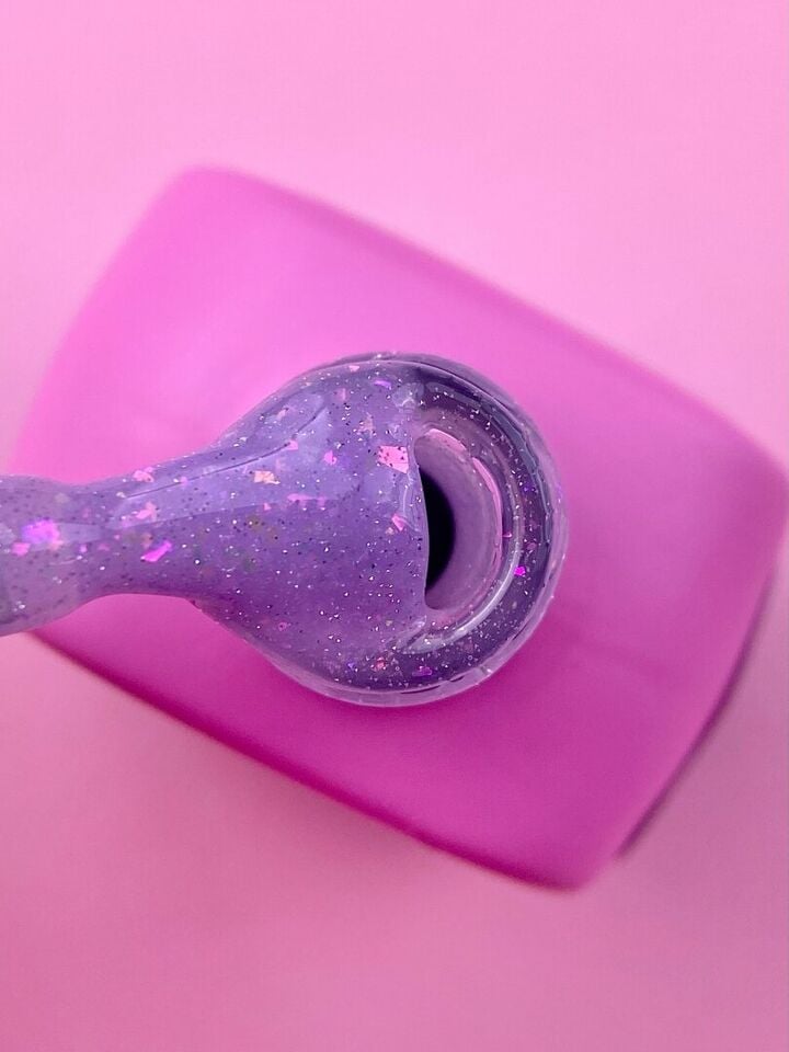 LUNAmoon. Light Acrygel #40 Lilac shimmer, 13 ml, gel líquido reflectante, lila con shimmer #2