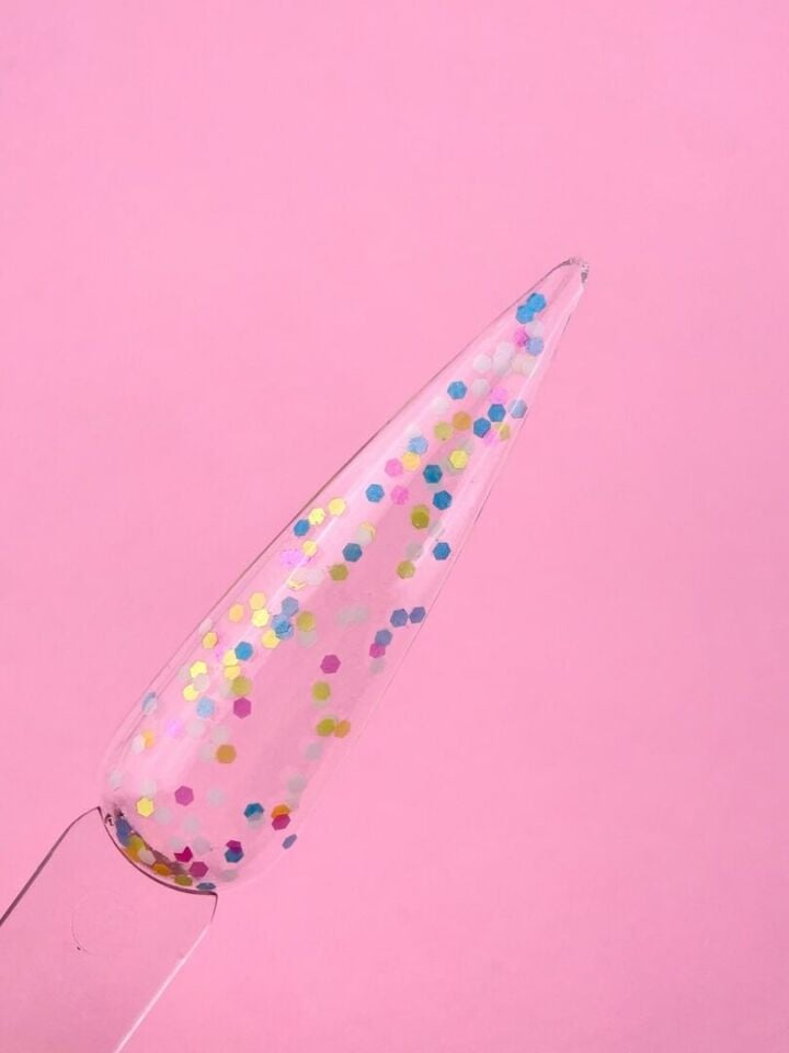 LUNAmoon. Bonbon Top Coat, 13 ml, топ з кольоровими пластівцями #4
