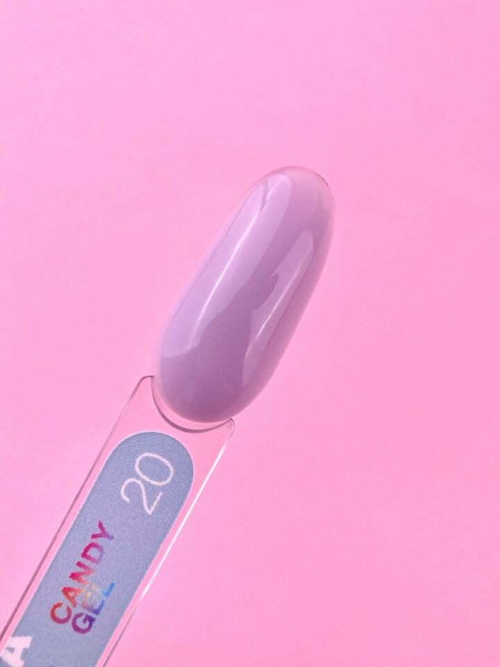 LUNAmoon. Candy Builder Gel #20 Light lilac, 15 ml, żel modelujący, jasnoliliowy #2