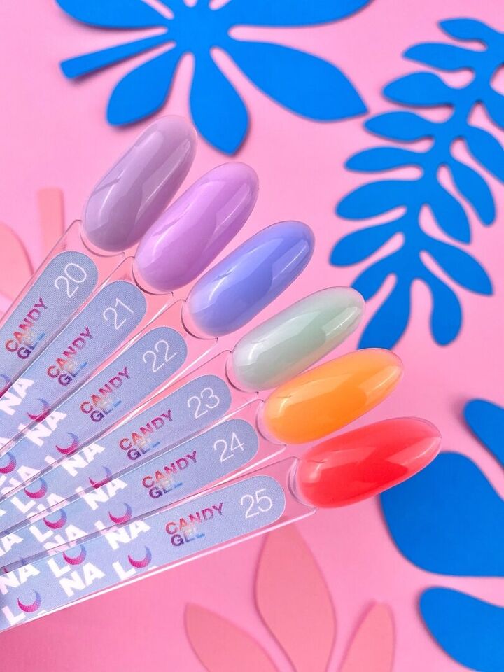 LUNAmoon. Candy Builder Gel #20 Light lilac, 15 ml, żel modelujący, jasnoliliowy #4