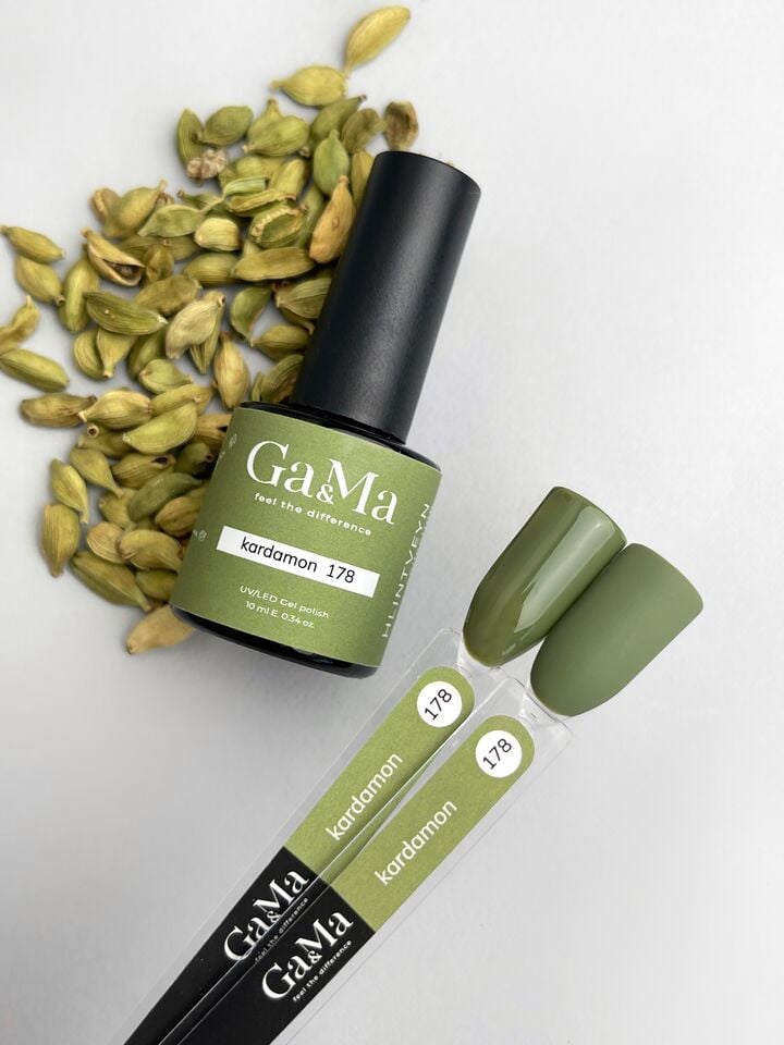 GA&MA. Gel polish #178 CARDAMOM, 10 ml, gel polish, Cardamomo #2