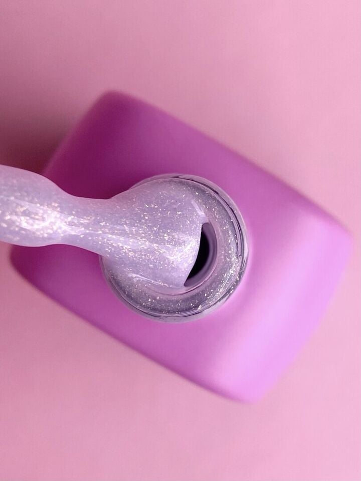 LUNAmoon. Light Acrygel #56 Milky purple with shimmer, 13 ml, flüssiger Builder Gel zur Verstärkung, milchig-lila mit Schimmer #2