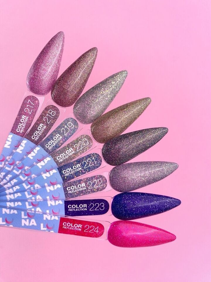 LUNAmoon. Reflection Gel Polish #217, 13 ml, світловідбиваючий гель-лак #5