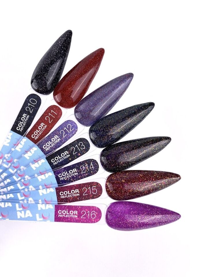 LUNAmoon. Reflection Gel Polish #212, 13 ml, світловідбиваючий гель-лак #7