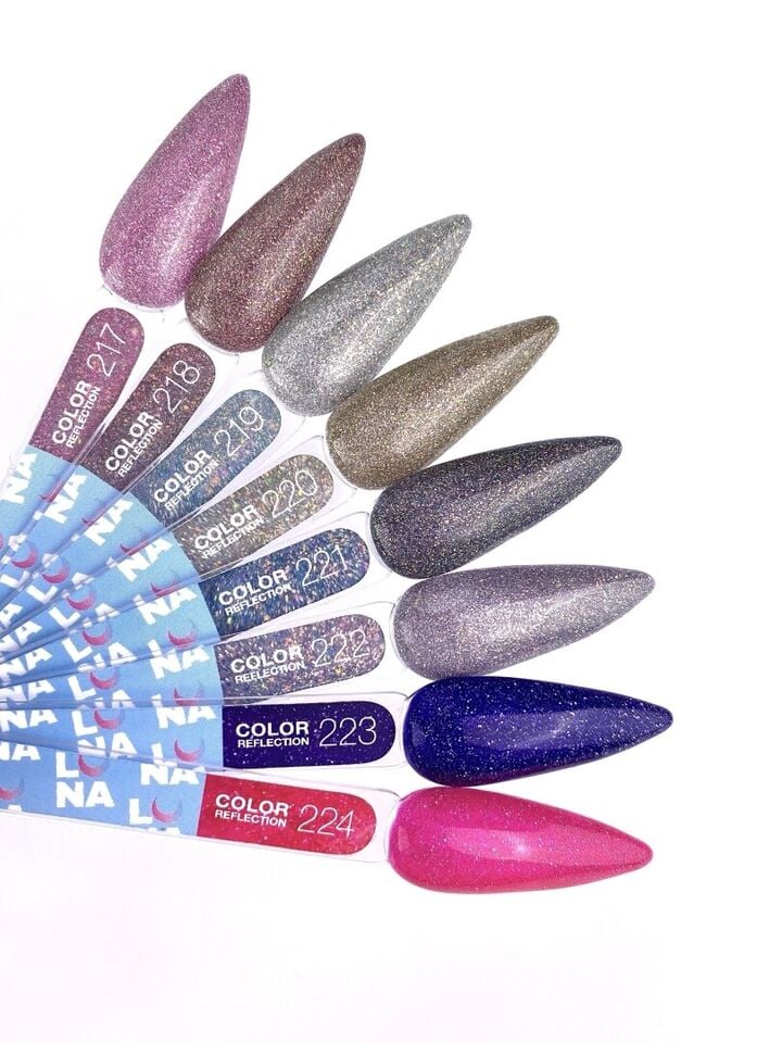 LUNAmoon. Reflection Gel Polish #217, 13 ml, світловідбиваючий гель-лак #7