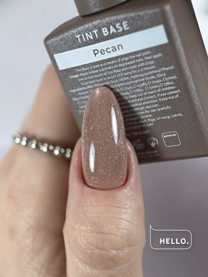 HEYLOVE. Tint base, PECAN, 15 ml, base tonalizada com shimmer #2