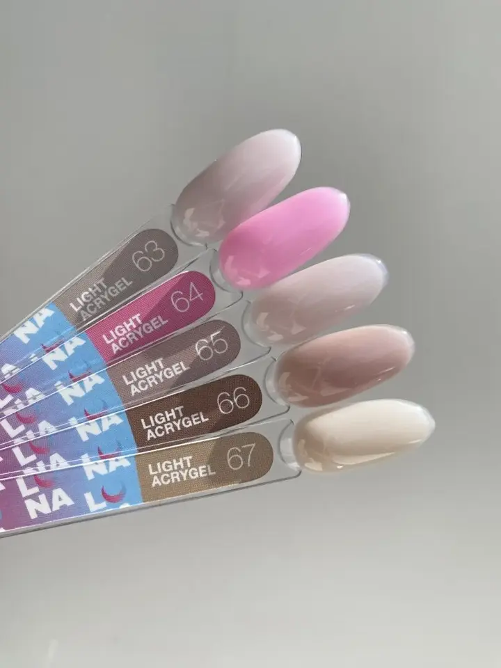 LUNAmoon. Light Acrygel #63, 13 ml, gel líquido para fortalecer #5