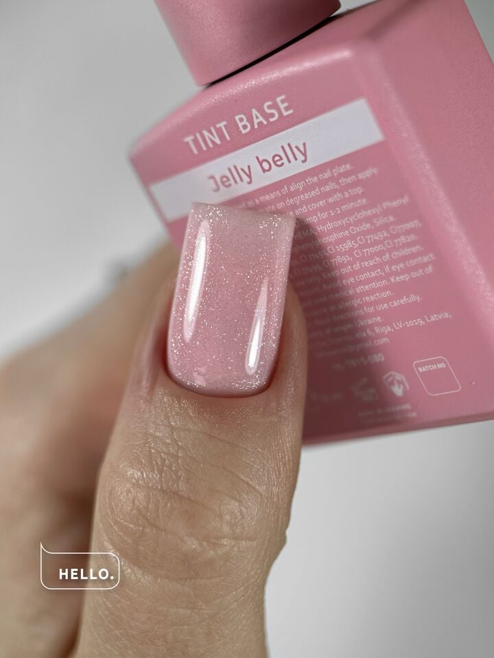 HEYLOVE. Tint base, JELLY BELLY, 15 ml, відтіночна база з шимером #3