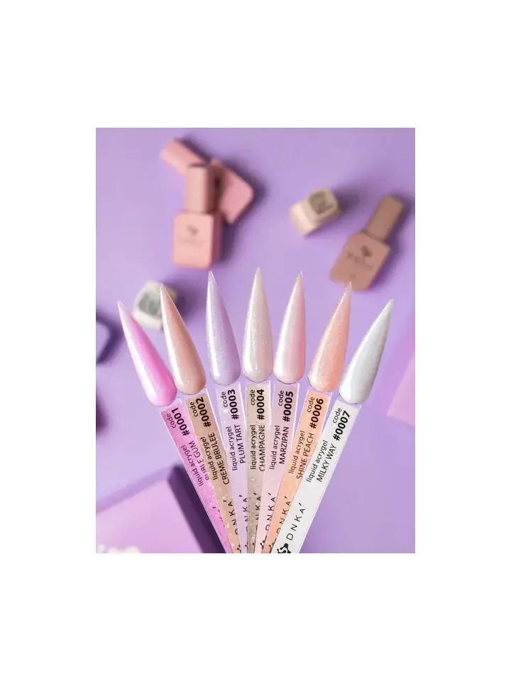 DNKa' Liquid Acrygel #0004 Champagne, 15 ml, рідкий гель #2