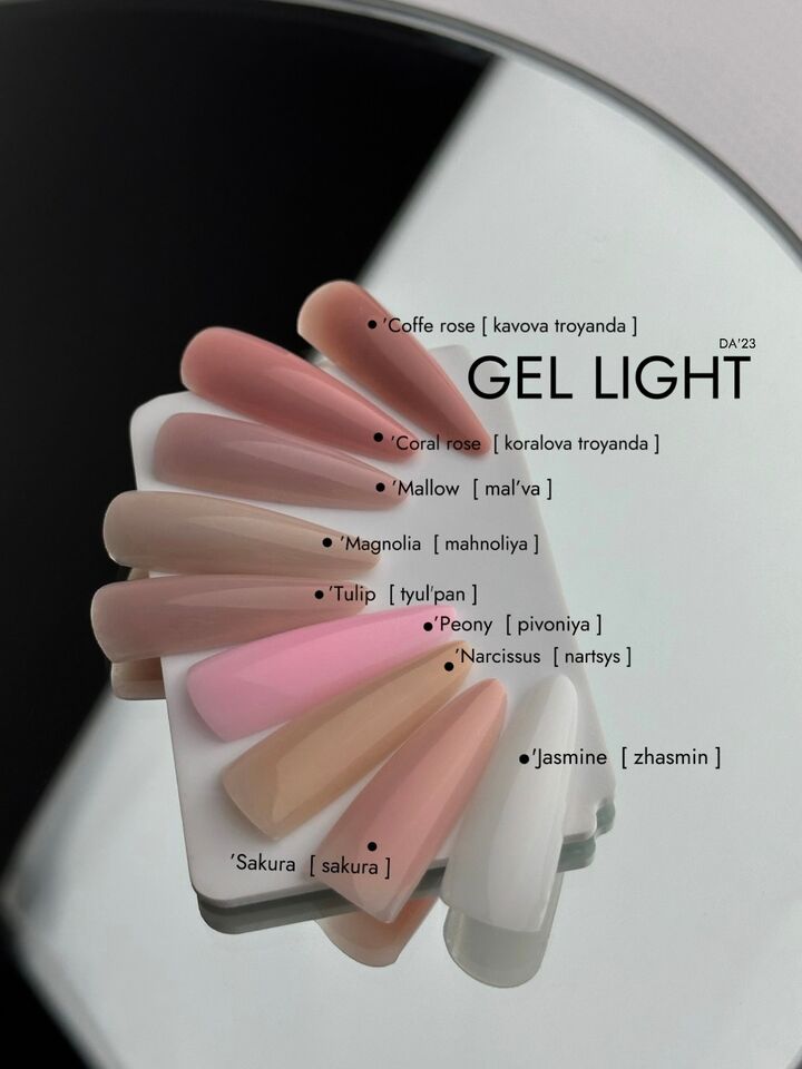 DA'23. Gel Light, Sakura, 30 ml, гель середньо-рідкої консистенції #3