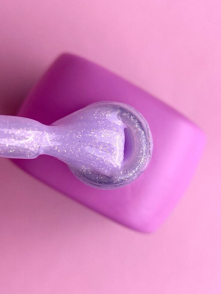 LUNAmoon. Light Acrygel #54 Pale purple with shimmer, 30 ml, gel líquido para refuerzo, púrpura suave con shimmer #2
