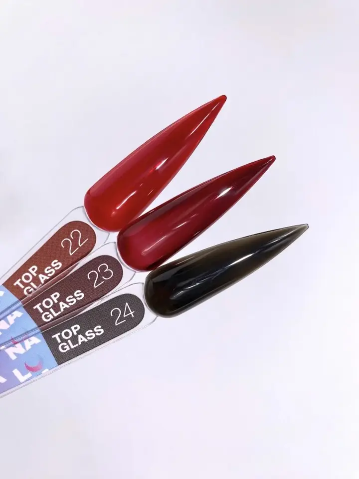 LUNAmoon. Glass Top Coat #22, 13 ml, топ кольоровий глянцевий #8