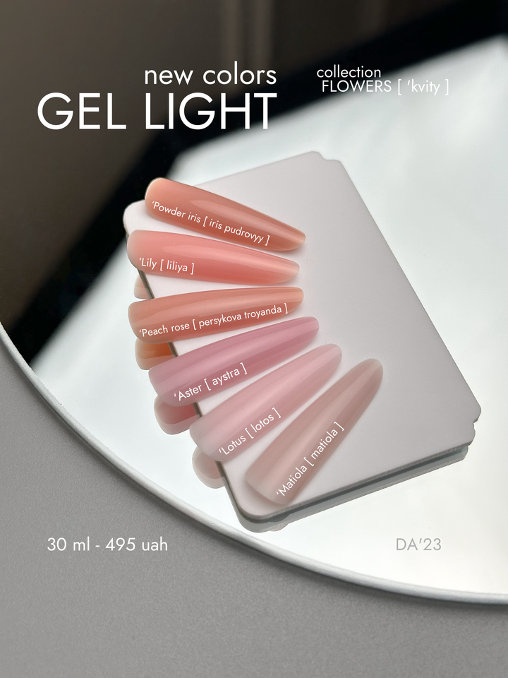 DA'23. Gel Light, Matiola, 30 ml, гель середньо-рідкої консистенції #2