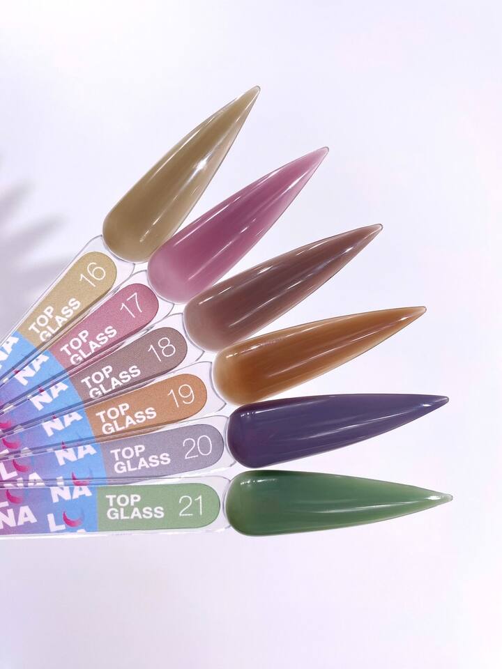 LUNAmoon. Glass Top Coat #19, 13 ml, топ кольоровий глянцевий #5