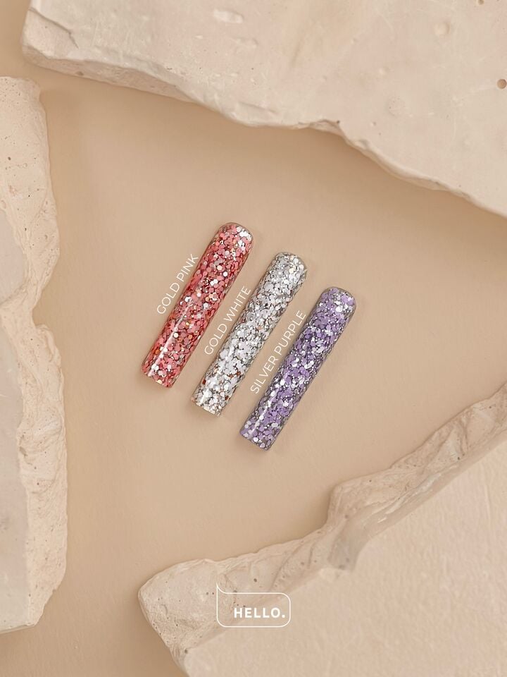 HEYLOVE. Coin gel, GOLD WHITE, 5 g, гель для дизайну #4