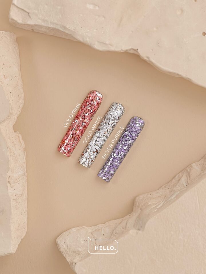 HEYLOVE. Coin gel, SILVER PURPLE, 5 g, гель для дизайну #4