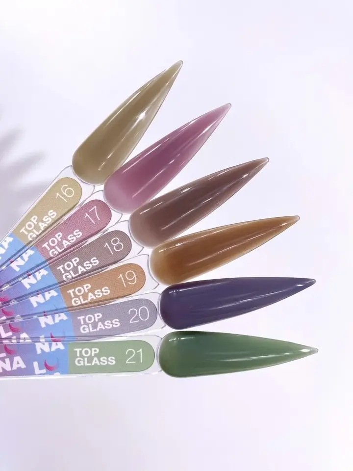 LUNAmoon. Glass Top Coat #16, 13 ml, топ кольоровий глянцевий #6