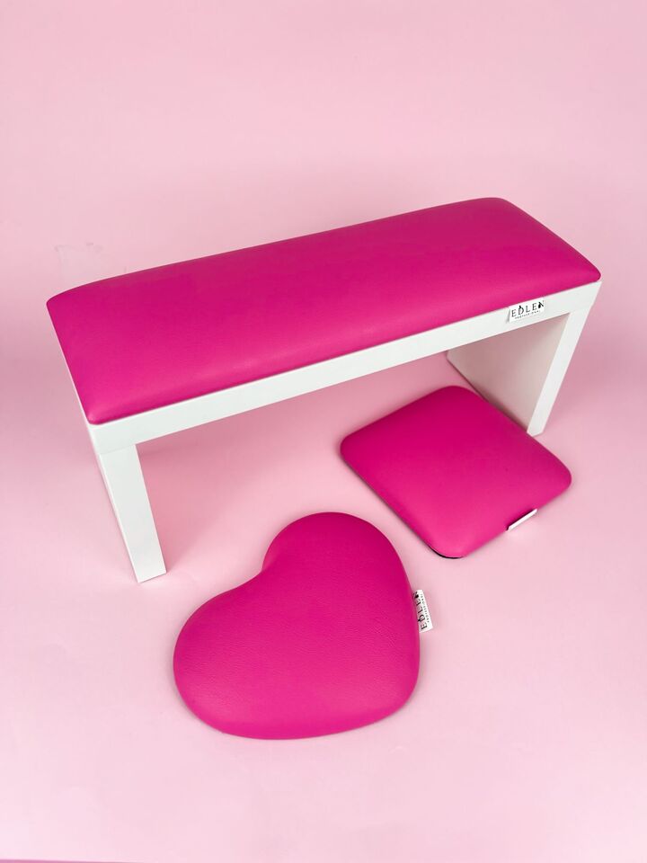 EDLEN. Подушечка «Серце»  під лікоть для манікюру, Heart Pink #3