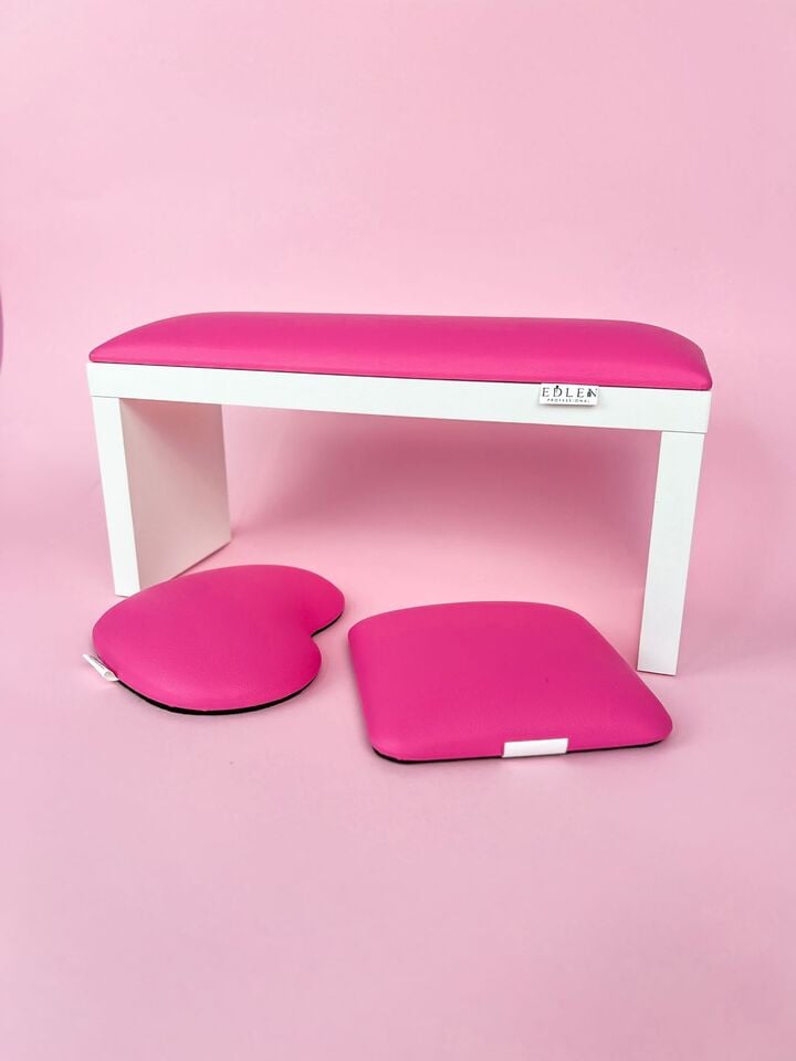 EDLEN. Подушечка «Серце»  під лікоть для манікюру, Heart Pink #4