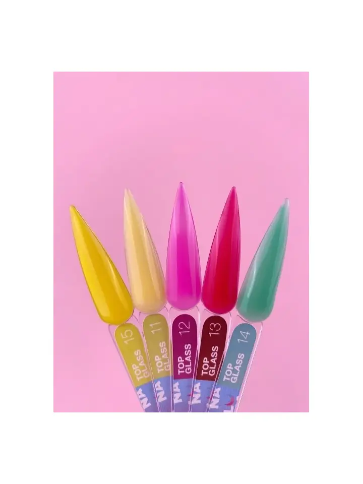 LUNAmoon. Glass Top Coat #14, 13 ml, топ кольоровий глянцевий #4