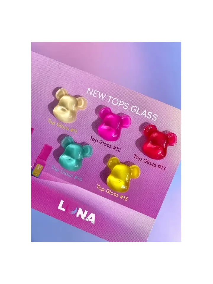 LUNAmoon. Glass Top Coat #11, 13 ml, топ кольоровий глянцевий #5