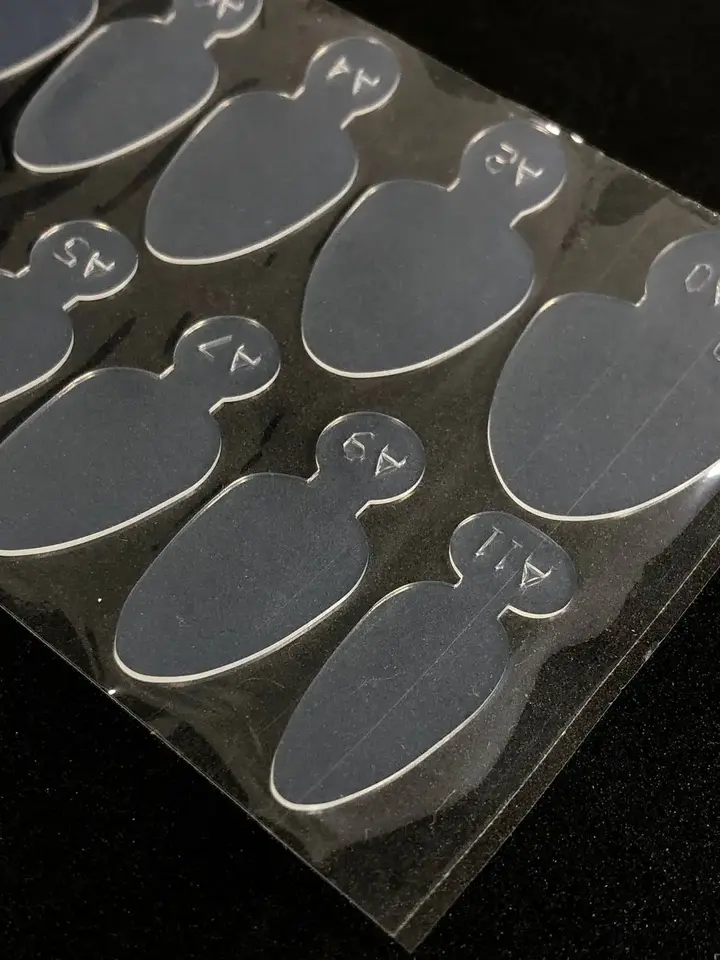 Molds. Schablonen für French, Silikoneinlagen für obere Formen, Größe A #3