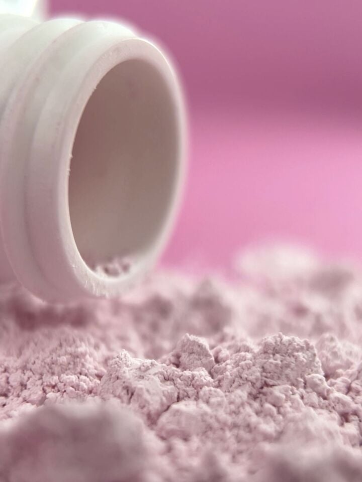 EDLEN. Pink Pollen Talc, 100 g. Рожева пудра для дегідраціі (тальк) #2