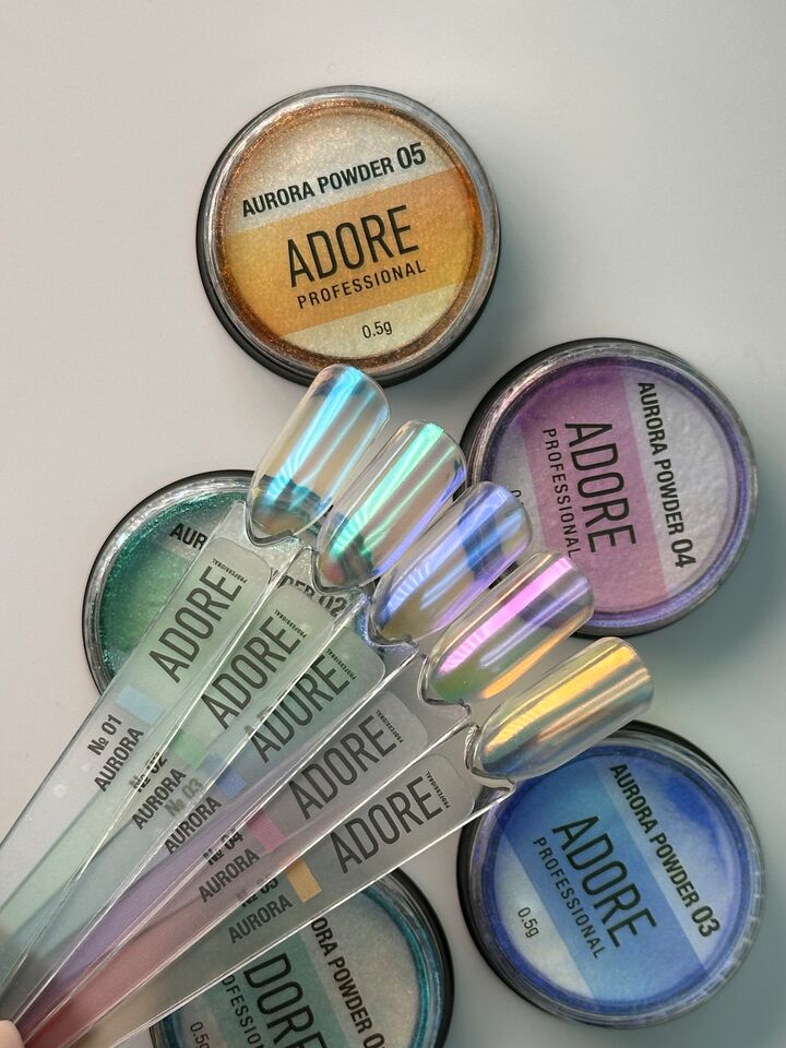 ADORE. Aurora Powder #05, 0.5 g. Втирка-хамелеон, персиково-золота #5