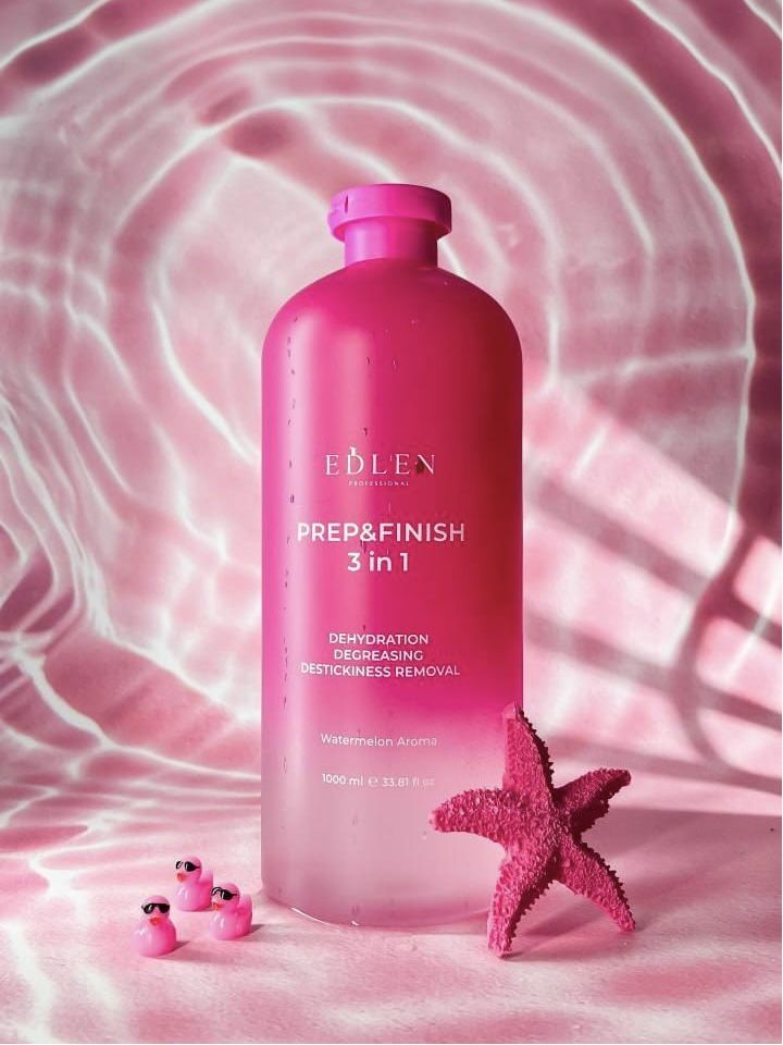 EDLEN. Prep&Finish, Pink Watermelon, 1000 ml, Знежирювач рожевого кольору з ароматом кавуна #2