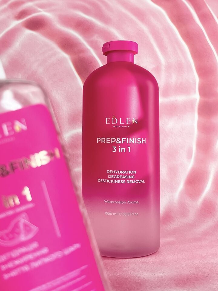 EDLEN. Prep&Finish, Pink Watermelon, 1000 ml, Знежирювач рожевого кольору з ароматом кавуна #3