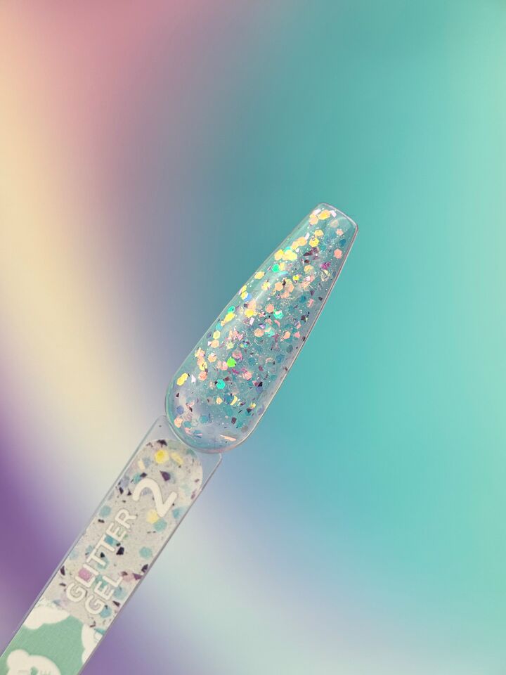 You Are Cute. Glitter Gel #02, 5 ml, Brillantina para uñas #3