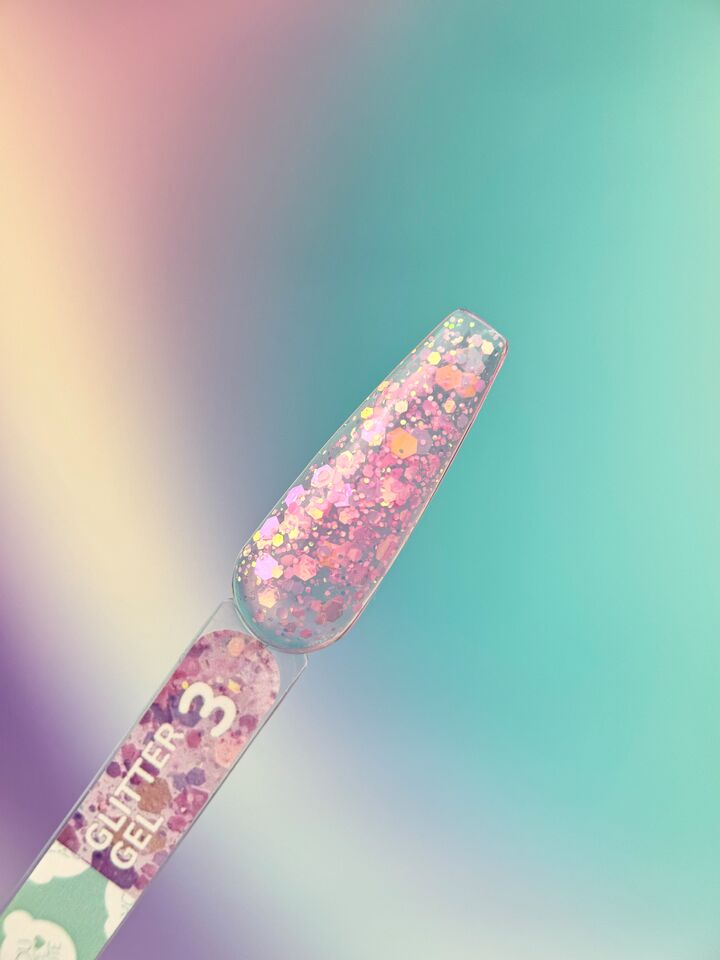 You Are Cute. Glitter Gel #03, 5 ml, Brillantina para uñas #3